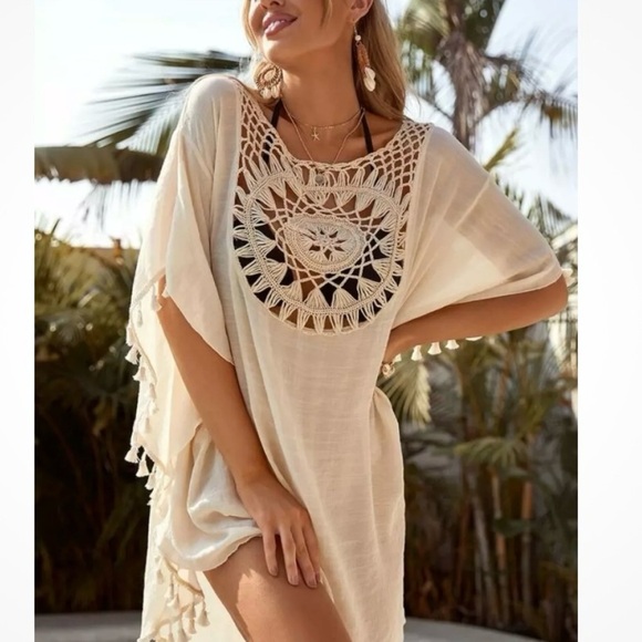 Bikini Cover Up Women Swimsuit Tunic Beach Dress - Picture 4 of 8